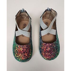 A Bear Co. RTS OG Magical Shimmer Teal/Pink Ballerinas Girls Size 6